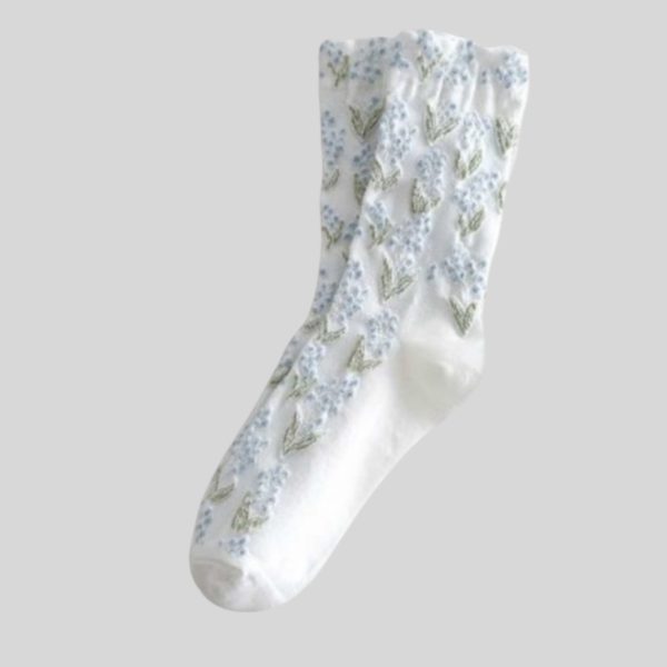 Plisse Delfi Sock Off White