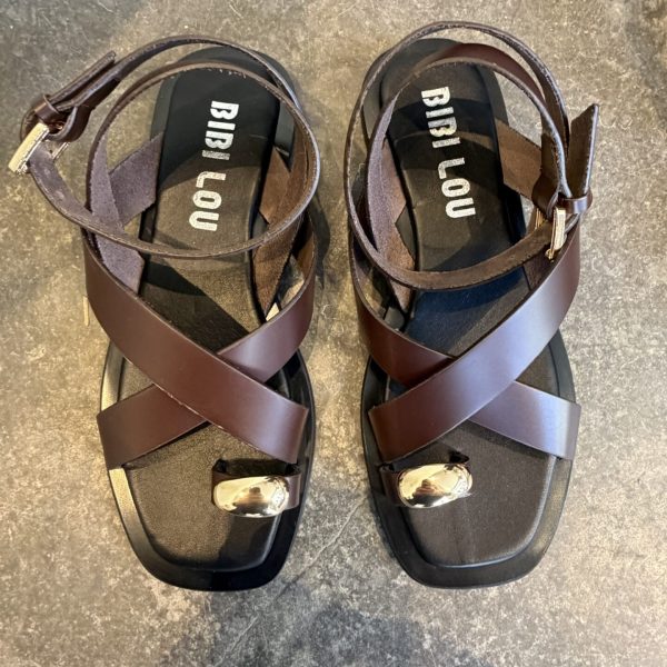 Bibi Lou Sandal Dark Brown/gold