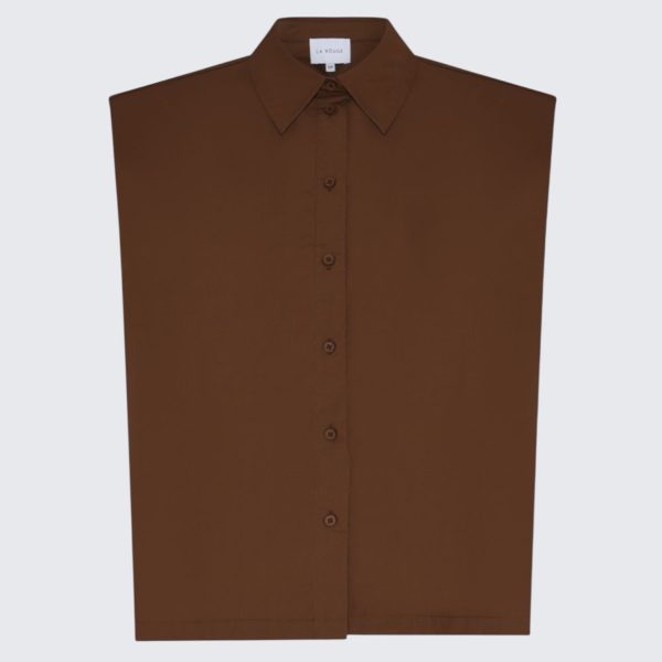 la rouge pia blouse brown