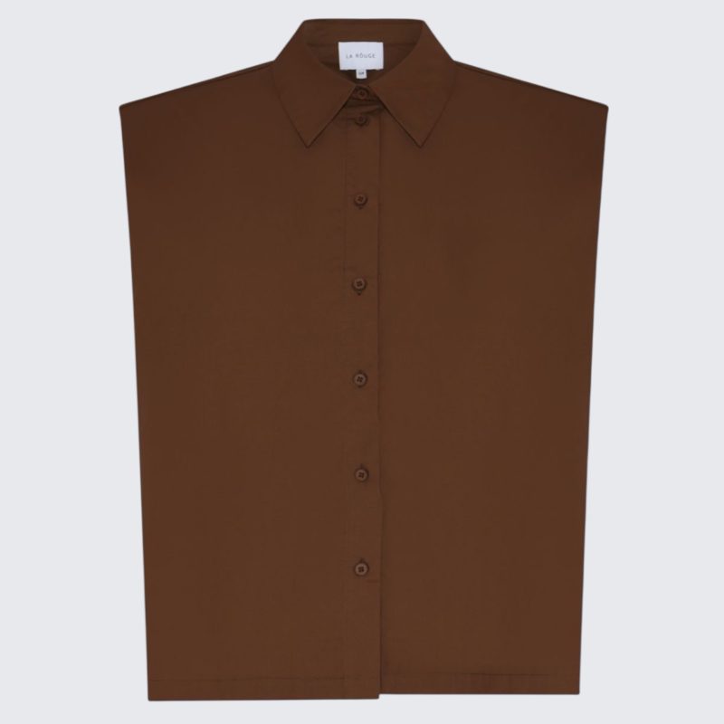 la rouge pia blouse brown
