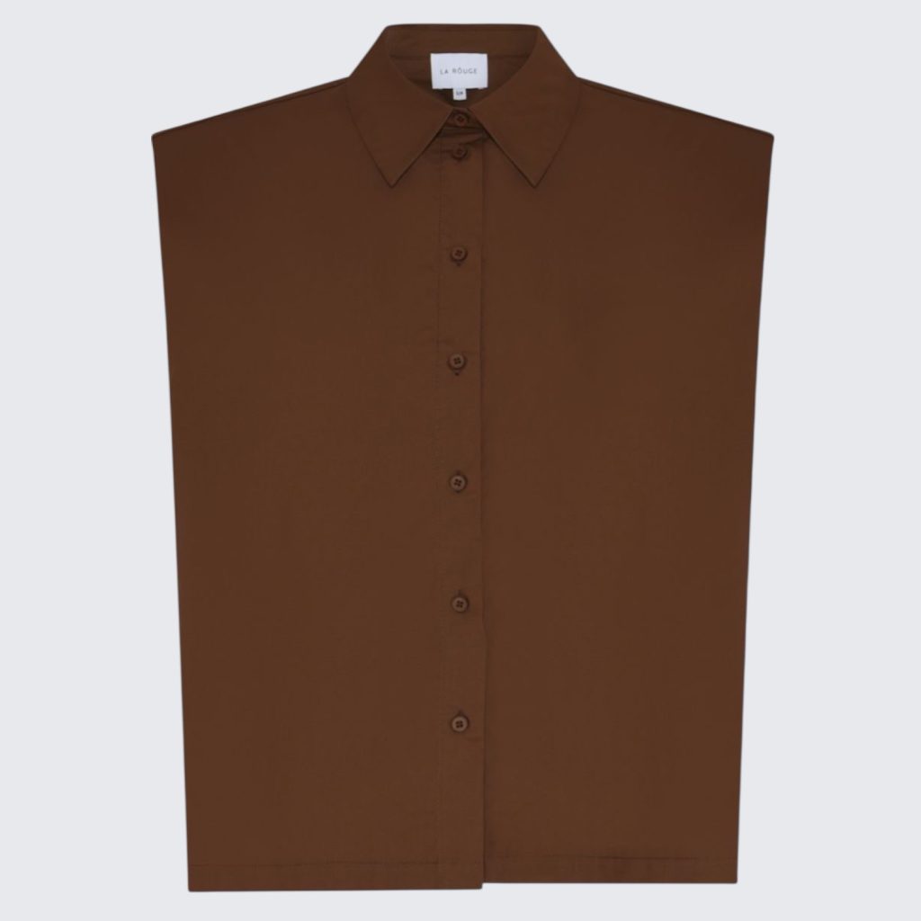 la rouge pia blouse brown