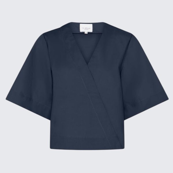 la rouge pia blouse ss navy