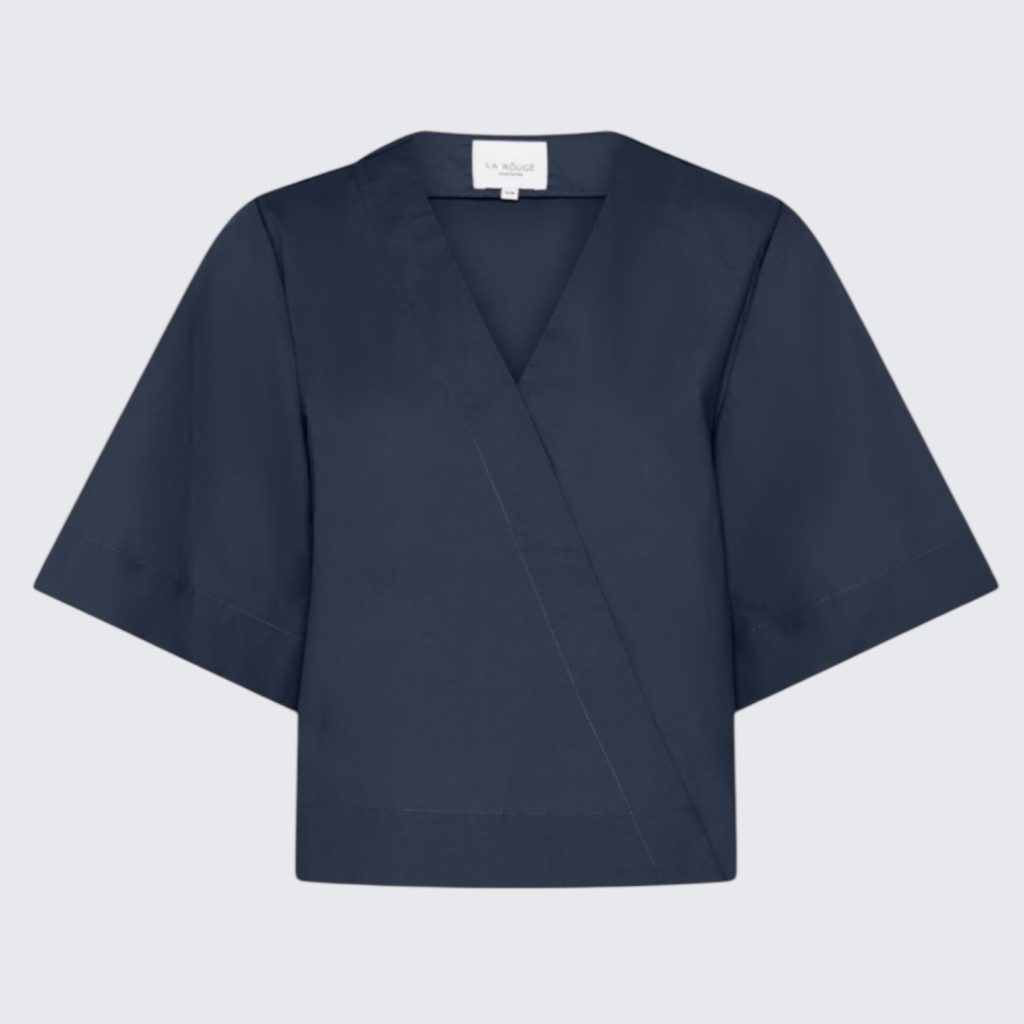 la rouge pia blouse ss navy