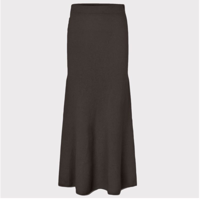 Six Ames Isabella Skirt Espresso Brown