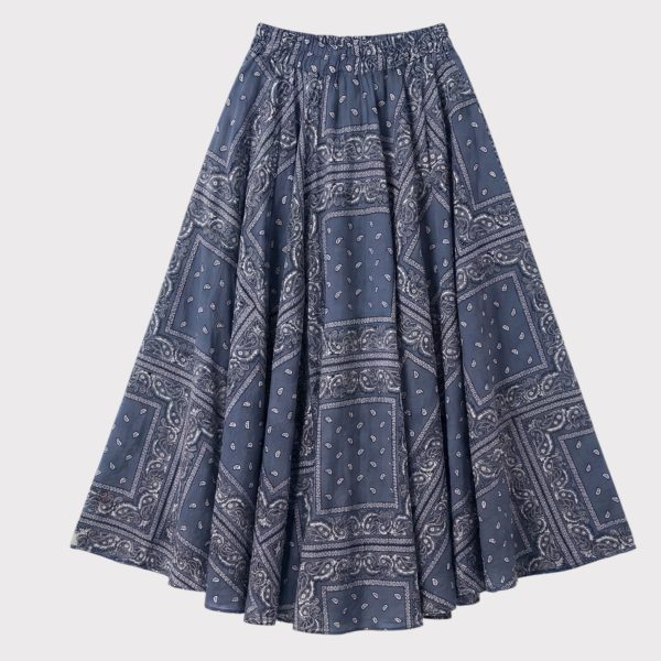 bandana skirt blue