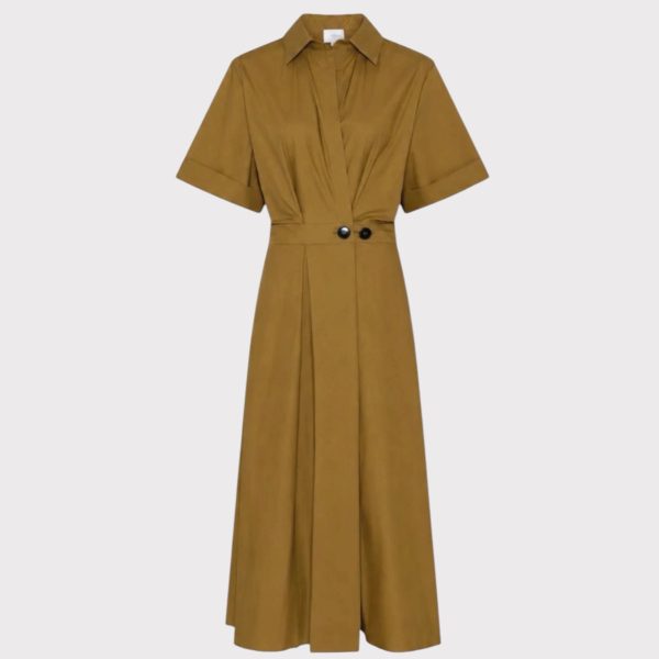 la rouge pia dress khaki