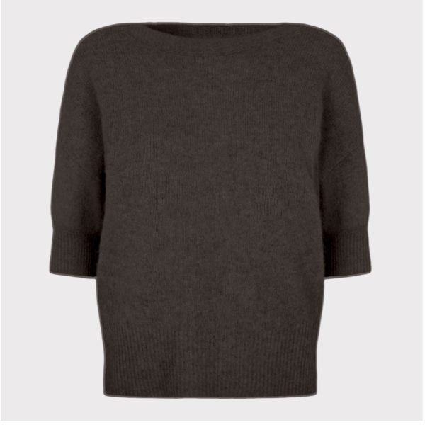 Six Ames Moi Sweater Espresso Brown