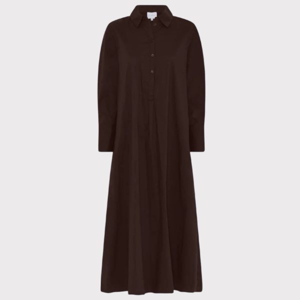 la rouge kamille dress dark brown