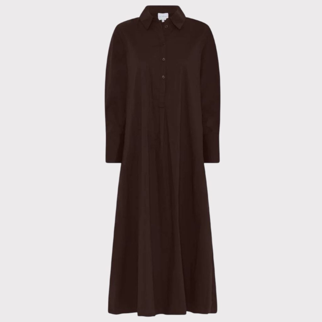 la rouge kamille dress dark brown