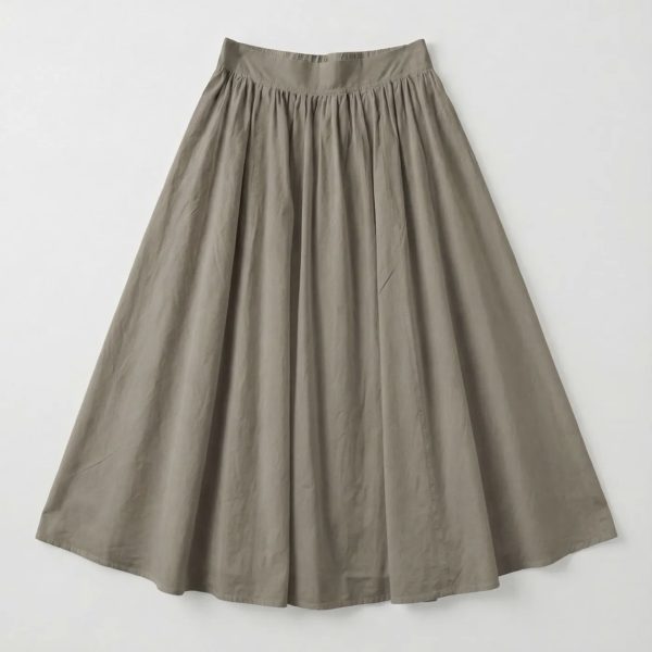 skirt cotton kaki