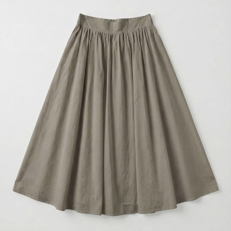 skirt cotton kaki