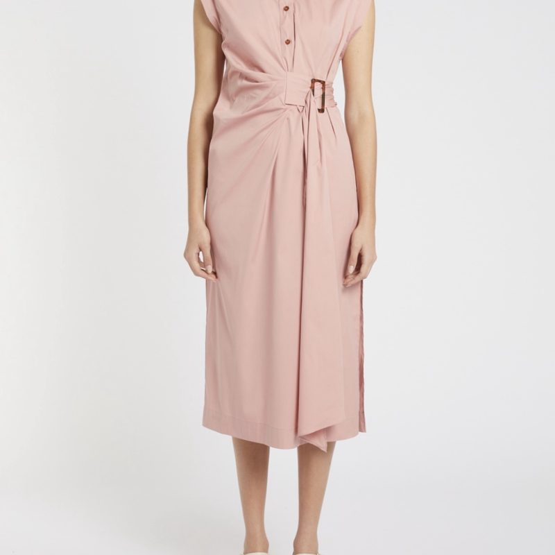marella poplin dress pink