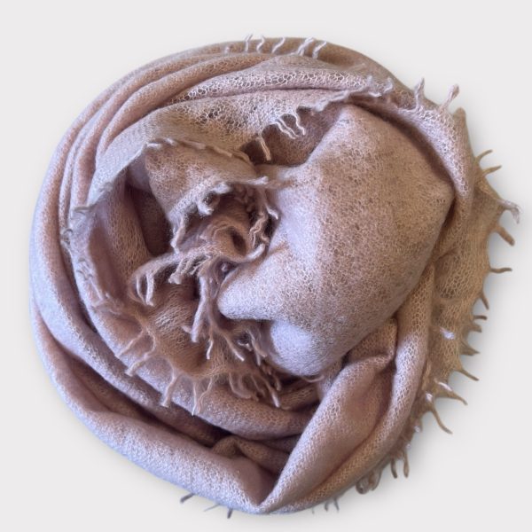 mouleta cashmere scarf old rose