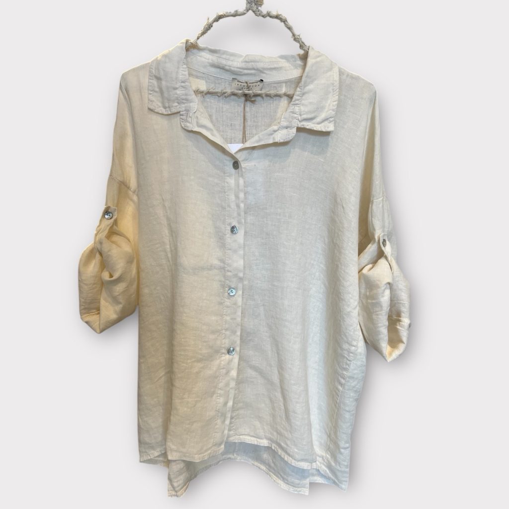 hørbluse ecru