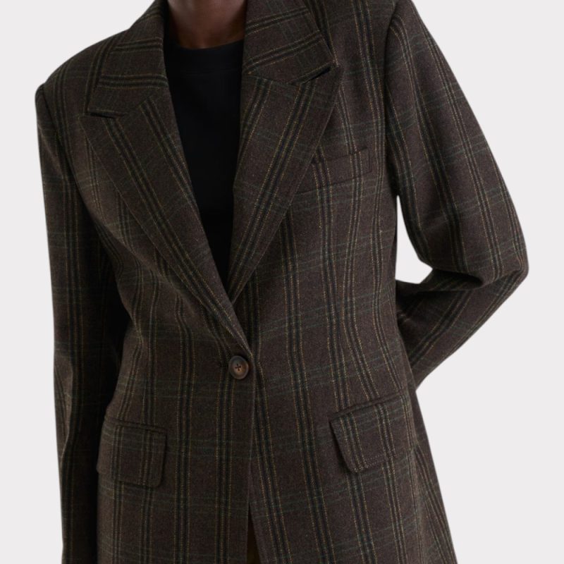 Twist & Tango Adira Blazer Brown Check