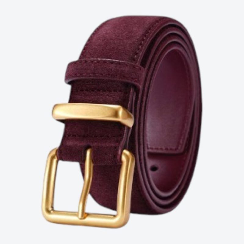 Plisse´Gemma Belt Bordeaux