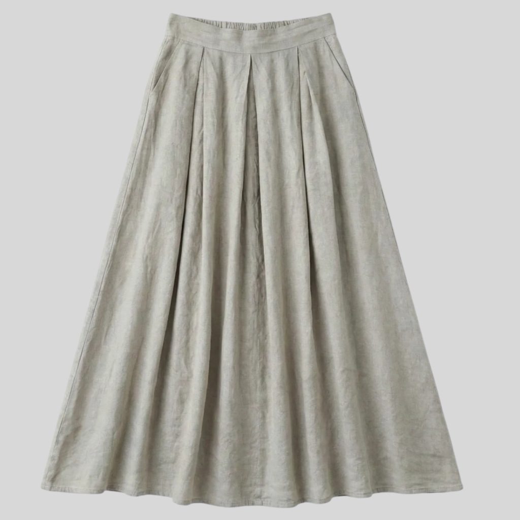 linen skirt sabbia