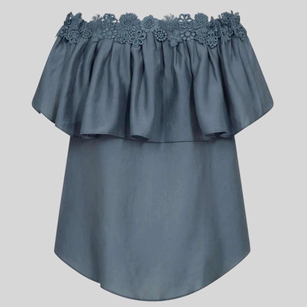 Copenhagen Muse Molly Off Shoulder Blue Mirage