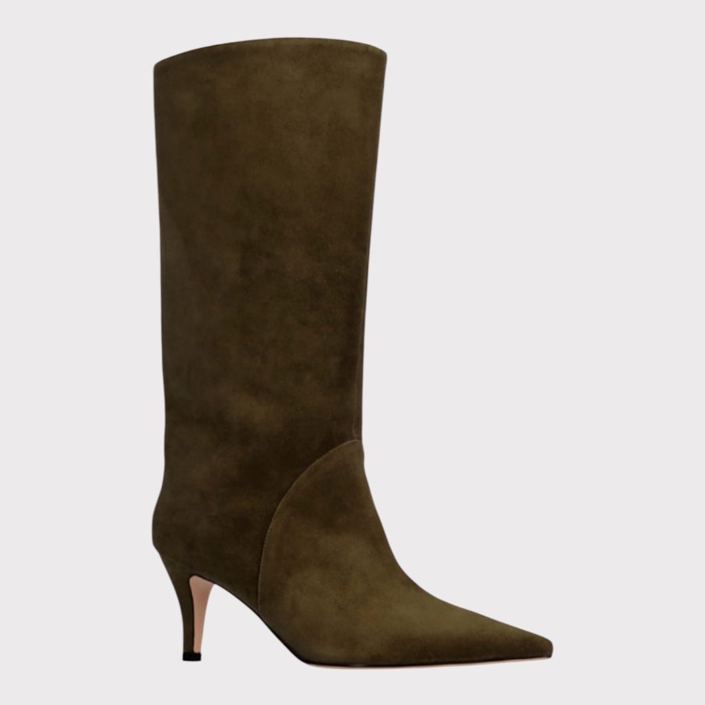 Lola Cruiz Suede Boots Khaki