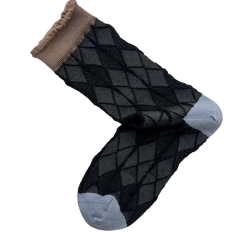 Plissé Copenhagen Ling Sock Black