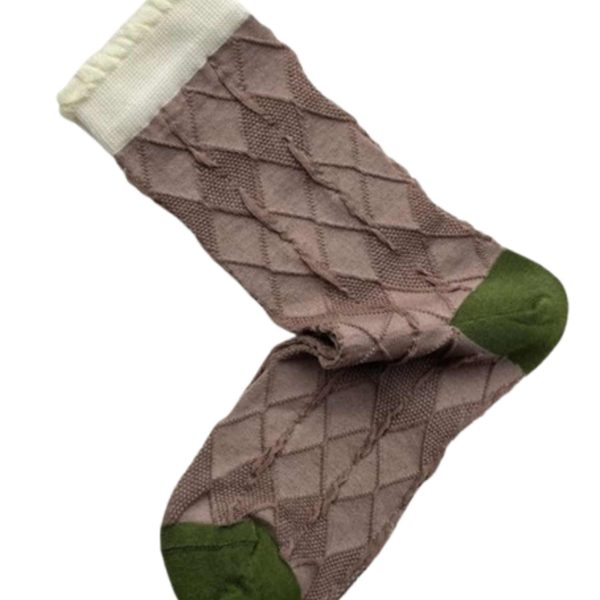 Plissé Copenhagen Ling Sock Brown