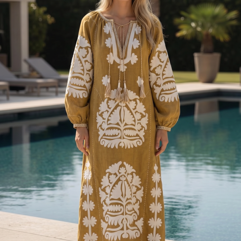 ukraine dress camel
