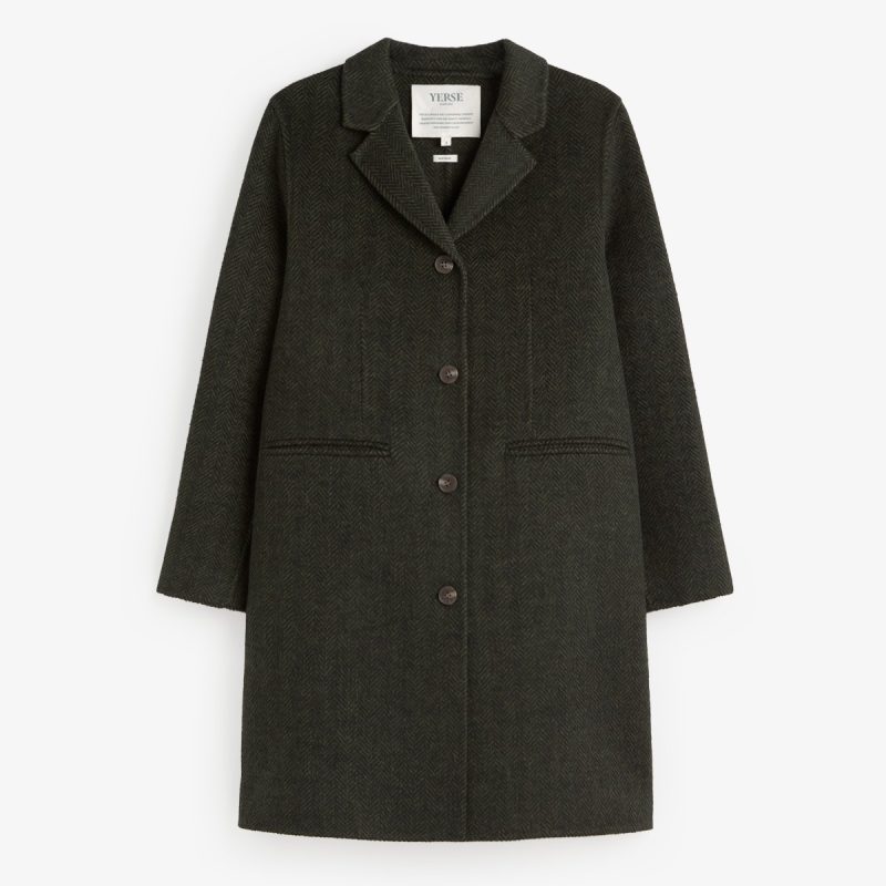 Yerse Handmade Coat Herringbone